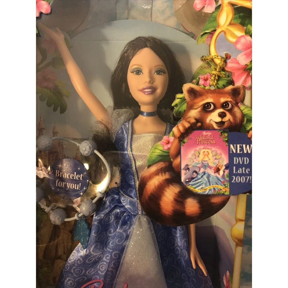 Barbie The Island Princess Doll with Blue Dress #L1148 - HTF New Mattel 2007